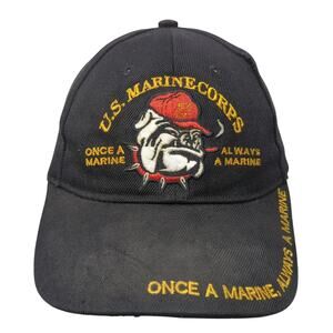 U.S. Marine Corps Once A Marine Always A Marine Baseball Cap Black One Size